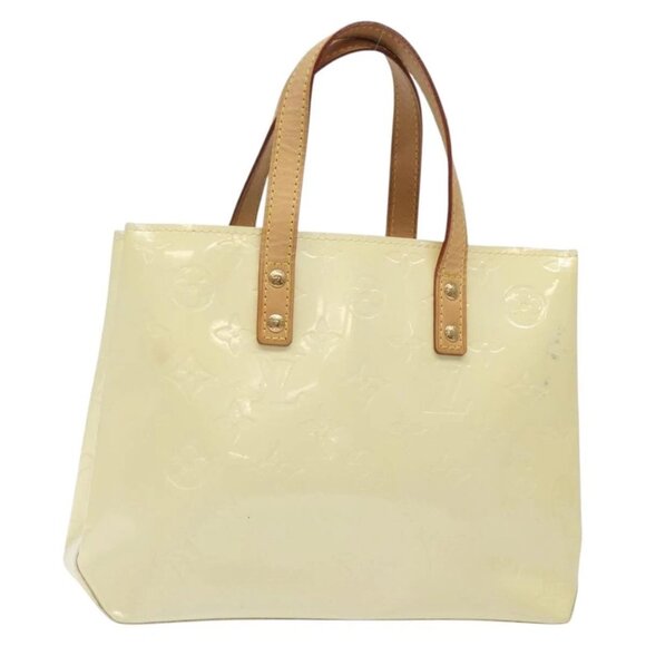 LOUIS VUITTON Monogram Vernis Reade PM Hand Bag Perle M91336 LV Auth BA3673 - Picture 1 of 16